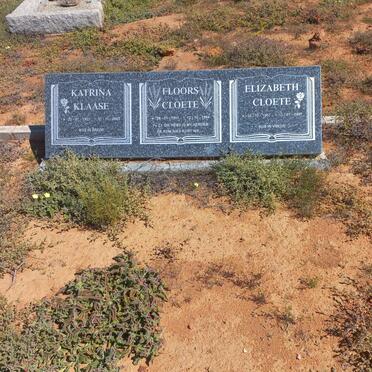 CLOETE Floors 1905-1994 &amp; Elizabeth 1907-1997 :: KLAASE Katrina 1921-2003