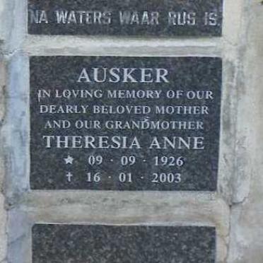 AUSKER Theresia Anne 1926-2003