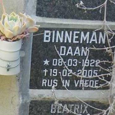 BINNEMAN Daan 1922-2005