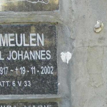 VERMEULEN Wessel Johannes 1917-2002 &amp; Elsie Helena OLIVIER 1924-2008