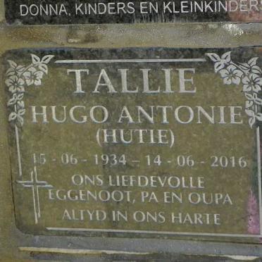 TALLIE Hugo Antonie 1934-2016