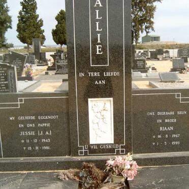 ALLIE J.A. 1943-1981 :: ALLIE Riaan 1967-1993
