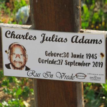 ADAMS Charles Julias 1945-2019