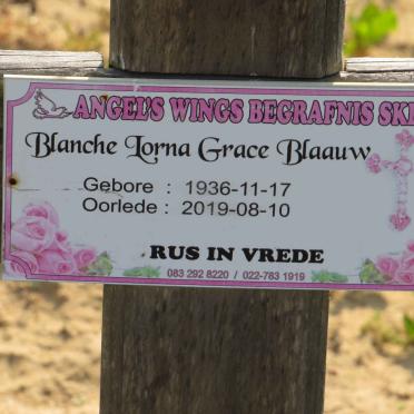 BLAAUW Blanche Lorna Grace 1936-2019
