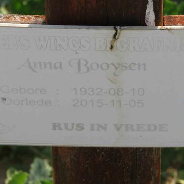 BOOYSEN Anna 1932-2015