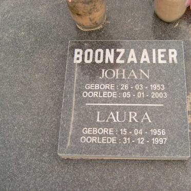 BOONZAAIER Johan 1953-2003 &amp; Laura 1956-1997