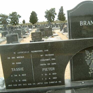 BRAND Pieter 1933-1992 &amp; Tassie 1932-1998