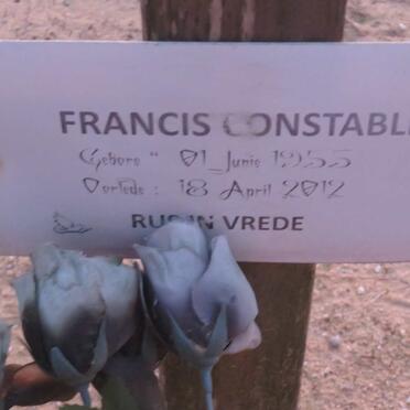 CONSTABLE Francis 1955-2012