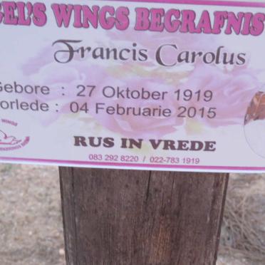 CAROLUS Francis 1919-2015