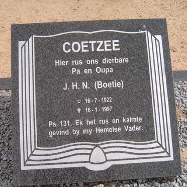 COETZEE J.H.N. 1922-1997