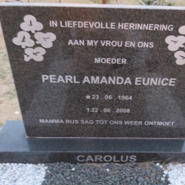 CAROLUS Pearl Amanda Eunice 1964-2008