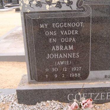COETZEE Abram Johannes 1927-1988