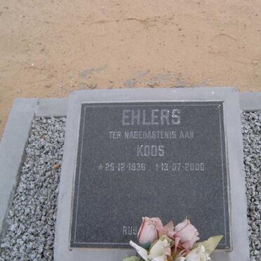 EHLERS Koos 1936-2000