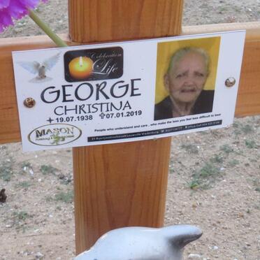 GEORGE Christina 1938-2019