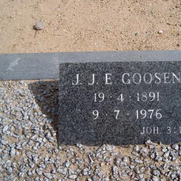 GOOSEN J.J.E. 1891-1976