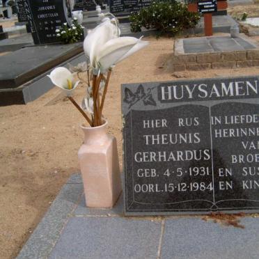 HUYSAMEN Theunis Gerhardus 1931-1984