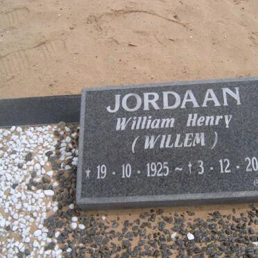 JORDAAN William Henry 1925-2001