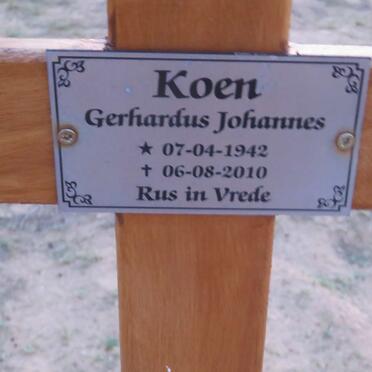 KOEN Gerhardus Johannes 1942-2010