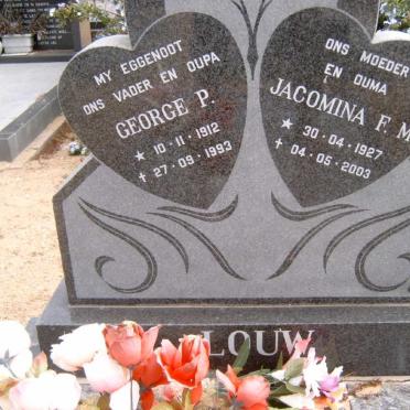 LOUW George P. 1912-1993 &amp; Jacomina F.M. 1927-2003