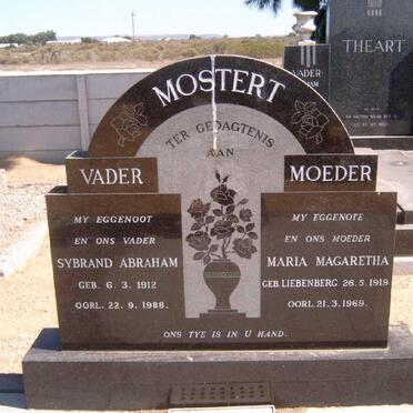 MOSTERT Sybrand Abraham 1912-1988 &amp; Maria Margaretha LIEBENBERG 1919-1969