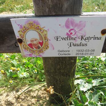 PAULUS Eveline Katrina 1932-2018