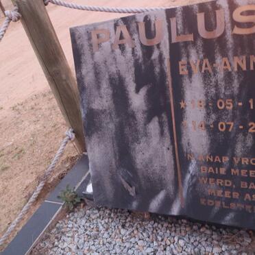 PAULUS Eva-Anna 1935-2006