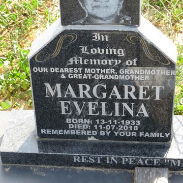 PARENZEE Margaret Evelina 1933-2018