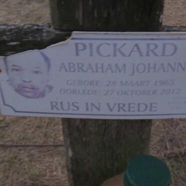 PICKARD Abraham Johannes 1965-2012