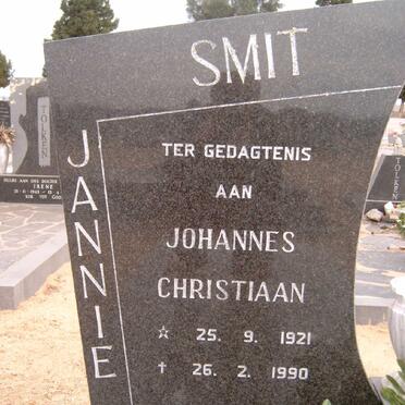SMIT Johannes Christiaan 1921-1990