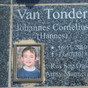 TONDER Johannes Cornelius, van 2010-2018