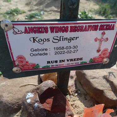 SLINGER Koos 1958-2022