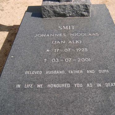 SMIT Johannes Nicolaas 1925-2001