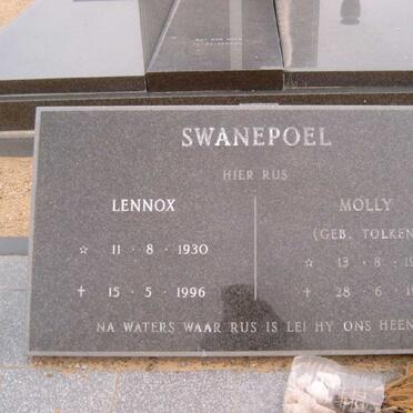 SWANEPOEL Lennox 1930-1996 &amp; Molly TOLKEN 1926-1992
