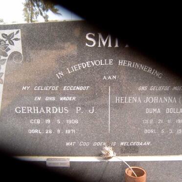 SMIT Gerhardus P.J. 1906-1971 &amp; Helena Johanna VOGES 1916-1997