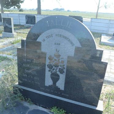 TALLIE Alexander Imanuel 1927-1970