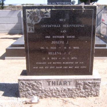 THIART Joseph J. 1900-1968 &amp; Helena J.C. 1923-1970