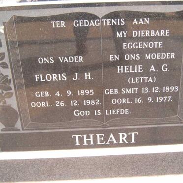 THEART Floris J.H. 1895-1982 &amp; Helie A.G. SMIT 1893-1977