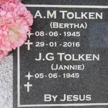 TOLKEN J.G. 1945- &amp; A.M. 1945-2016