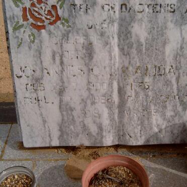 TOLKEN Johannes C. 1900-1988 &amp; Alida H.J. 1902-1995