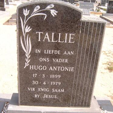 TALLIE Hugo Antonie 1899-1979