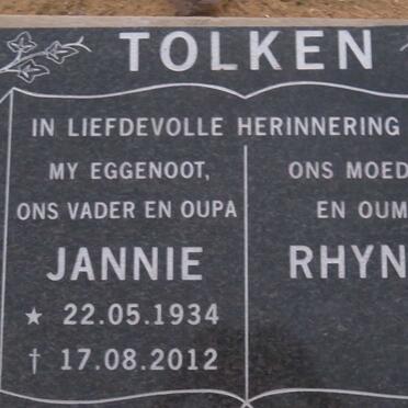TOLKEN Jannie 1934-2012 &amp; Rhynie