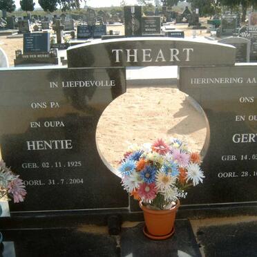 THEART Hentie 1925-2004 &amp; Gerty 1931-2004
