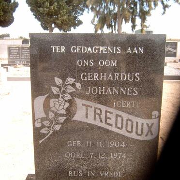 TREDOUX Gerhardus Johannes 1904-1974