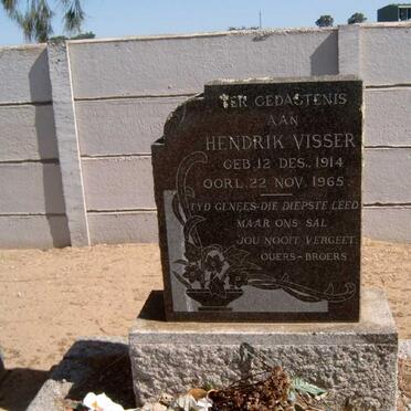 VISSER Hendrik 1914-1965