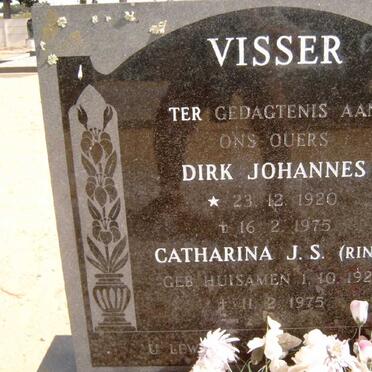 VISSER Dirk Johannes 1920-1975 &amp; Catharina J.S. HUISAMEN 1924-1975