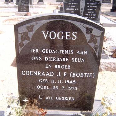 VOGES Coenraad J.F. 1945-1975