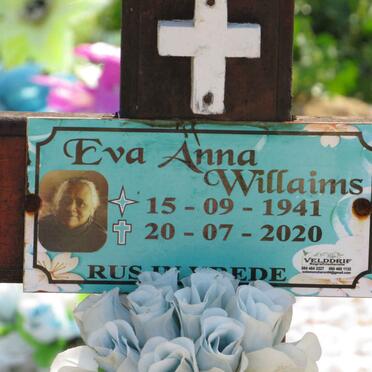 WILLIAMS Eva Anna 1941-2020