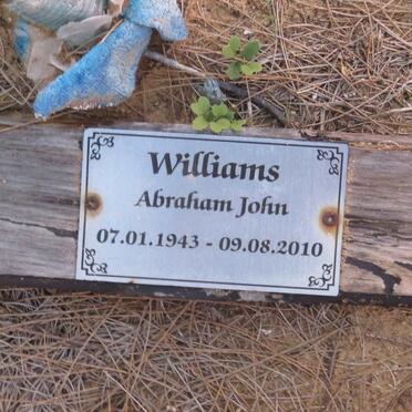 WILLIAMS Abraham John 1943-2010