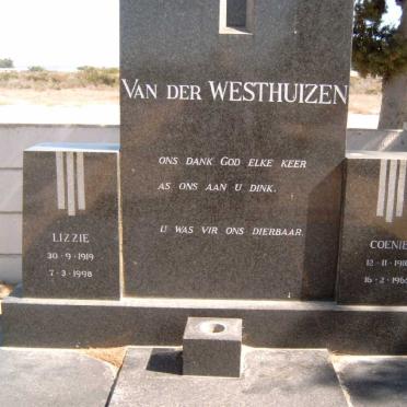 WESTHUIZEN Coenie, van der 1916-1965 &amp; Lizzie 1919-1998