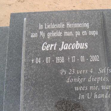 ? Gert Jacobus 1938-2002